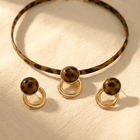 Autumn Winter Earrings Necklace Jewelry Set