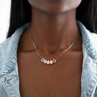 Tears of Joy Teardrop Family Birthstone Necklace