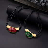 Elegant Bohemian Gemstone Gold Plated Necklace