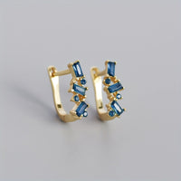 Simple U-Shaped Gold Hoop Earrings