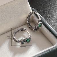 Vintage Style Green Cubic Zircon Earrings