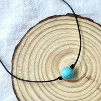 Bohemian Turquoise Stone Bead Adjustable Necklace