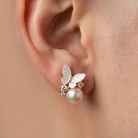 French Minimalist Glass Stud Earrings