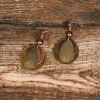 Bohemian Round Water Drop Shape Dangle Earrings