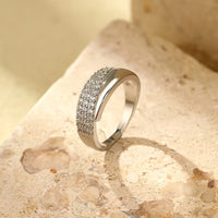 Elegant Pointed Wing Design Inlaid Zirconia Open Ring