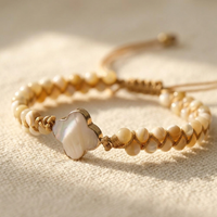 Bohemian Braided Shell Bracelet
