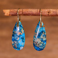Blue patinated stone