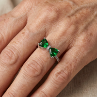 Emerald Bow Ring