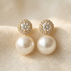 Vintage Pearl Stud Earrings