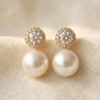 Vintage Pearl Stud Earrings
