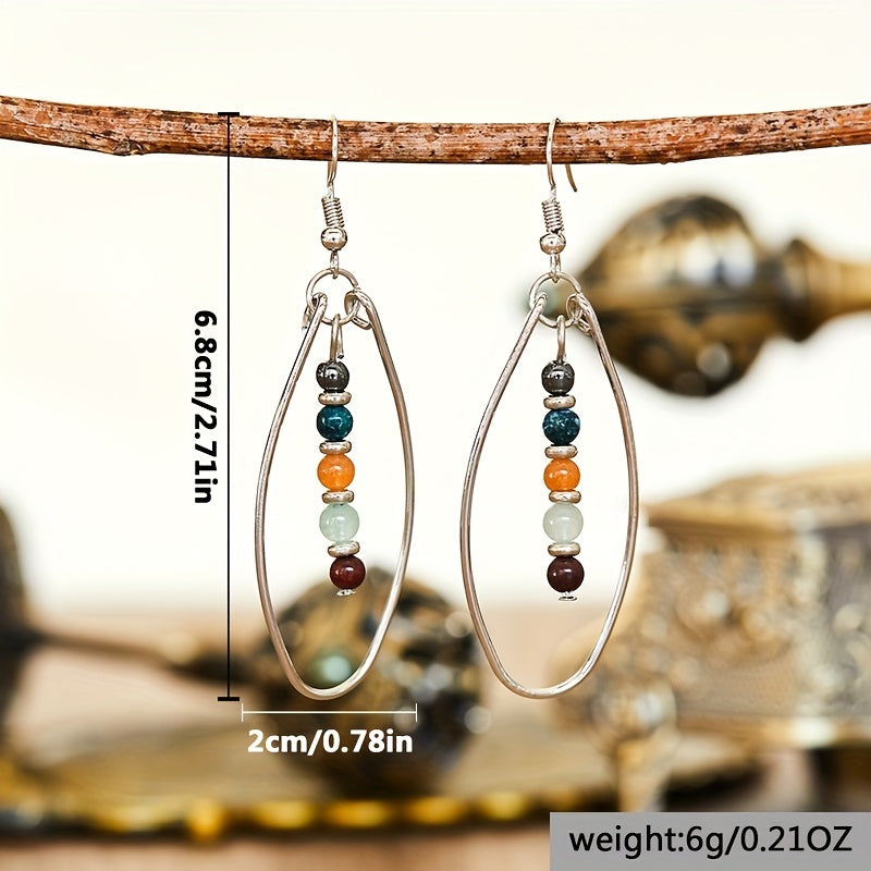 Boho Simple Beaded Teardrop Earrings