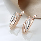 Elegant golden shield earrings