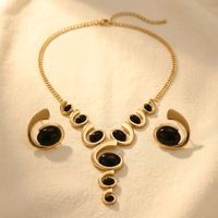 Gradient Shaped Y Necklace Set