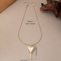 Bohemian Minimalist Heart Pendant Necklace