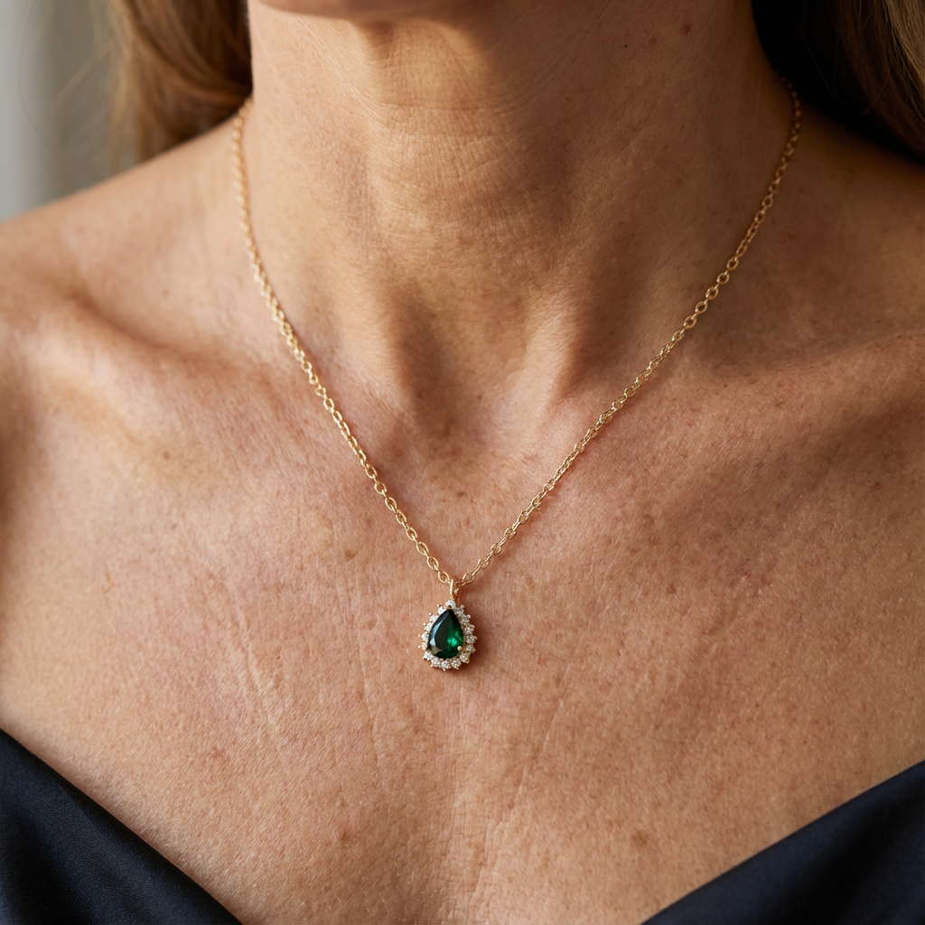 Emerald Dew Necklace