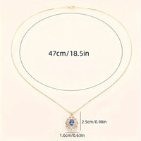 Kavella Noctazure Gold Necklace