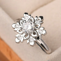 Elegant Minimalist Micro Paved Round Zirconia Ring