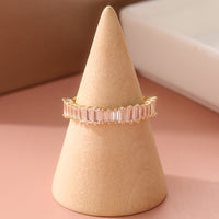 Elegant Oval Cut Zirconia Engagement Stacked Ring Set