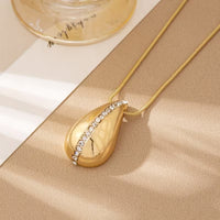 Golden Pavé Teardrop Jewelry Set