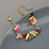 Boho Multicolor Beaded Charm Bracelet