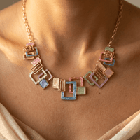 Geometric Square Hollow Jewelry Set