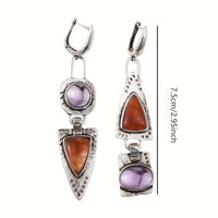 Elegant Rhinestone & Silver Plated Statement Earrings