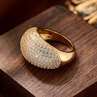 Elegant Cubic Zirconia Dome Ring