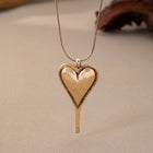 Bohemian Minimalist Heart Pendant Necklace