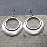 Bohemian Large Open Circle Tribal Style Hoop Earrings