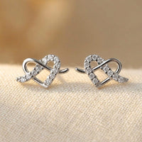 Minimalist Heart Shaped Stud Earrings