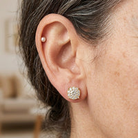Zirconia Stud Earrings