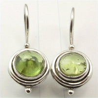 Bohemian Handmade Green Cubic Zirconia Dangle Earring