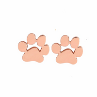 Hypoallergenic paw earrings