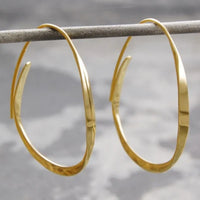 Vintage Minimalist Twisted Hoop Earrings