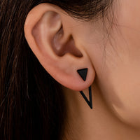 Modern Style Minimalist Triangle Drop Earrings