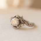 Seraphine Silver Branch Ring with Luminous Zirconia