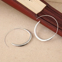 Handcrafted Retro Boho Copper Hoop Earrings