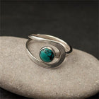 Minimalist Modern Turquoise Open Ring