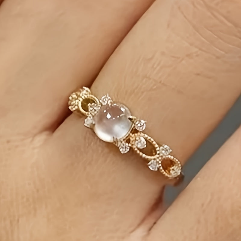 Synthetic Moonstone Ring