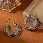 Vintage Ethnic Style Multi-Layer Hollow Earrings