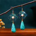 Camellia Turquoise Earrings