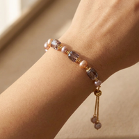 French Retro Purple Crystal Bracelet