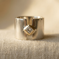 Vintage Cocktail Square Ring