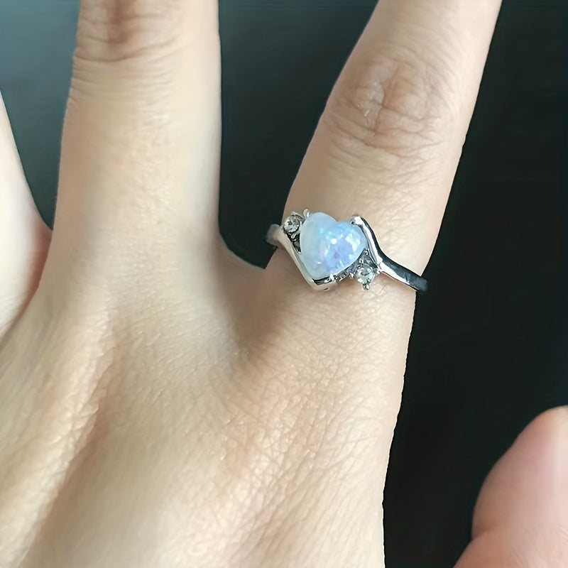 Estelle moonstone ring