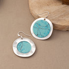 Vintage Style Bohemian Round Turquoise Earrings