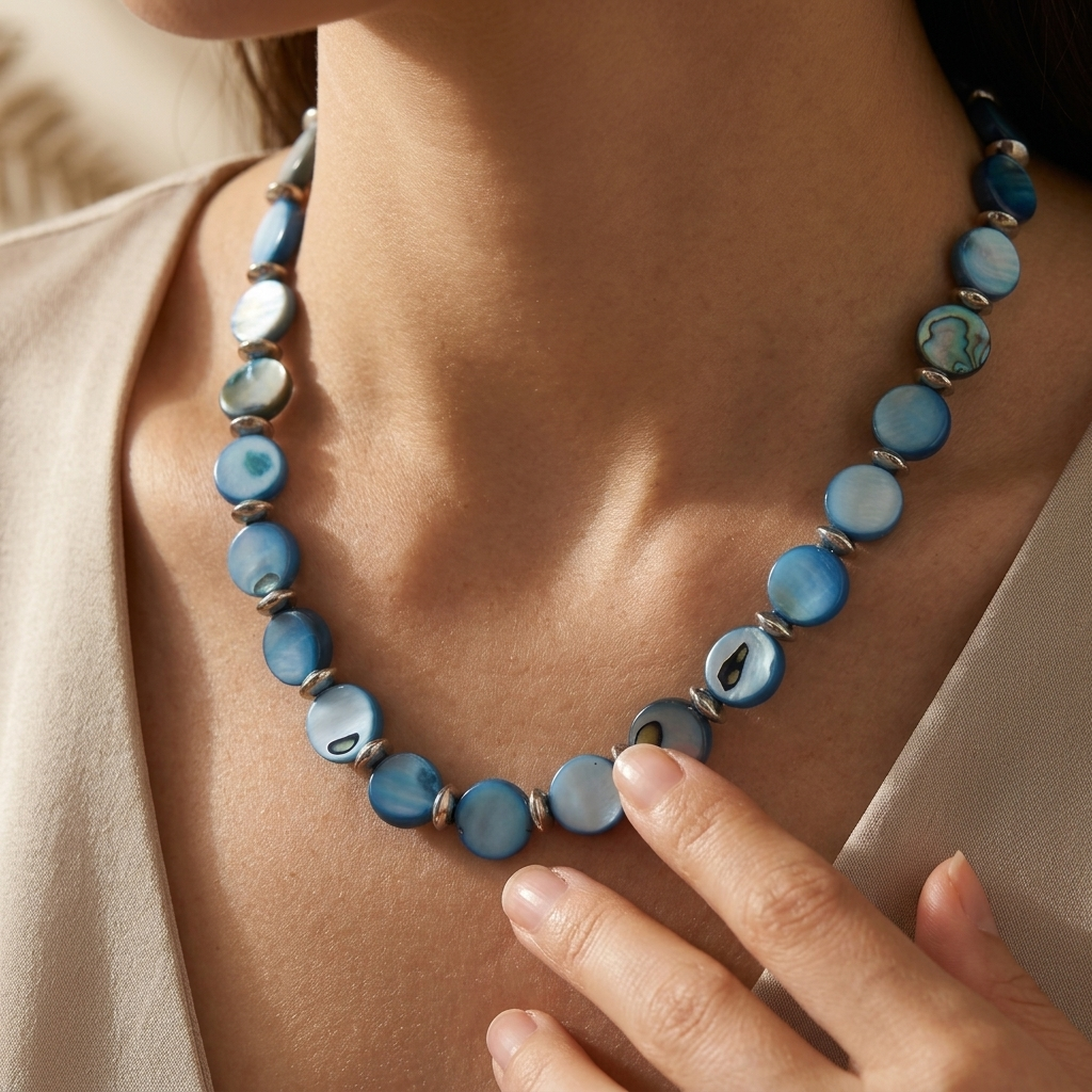 Bohemian Shell Beaded Beach Necklace