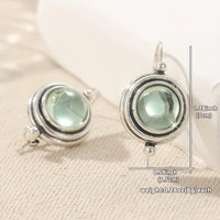 Bohemian Handmade Green Cubic Zirconia Dangle Earring