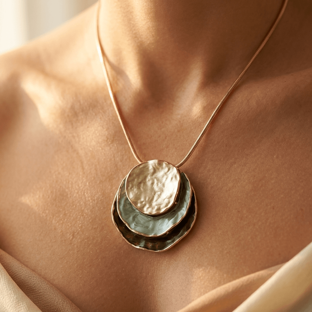 Bohemian Round Alloy Enamel Jewelry Set