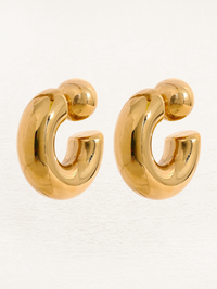 Ayla Chunky Earrings Gold