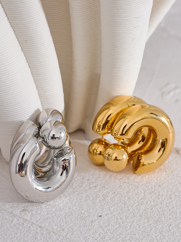 Ayla Chunky Earrings Gold